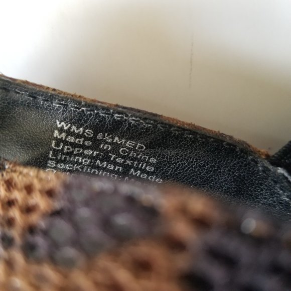 Simply Vera, Vera Wang Brown Animal Print Open Toe Stiletto 8.5 - Picture 11 of 11